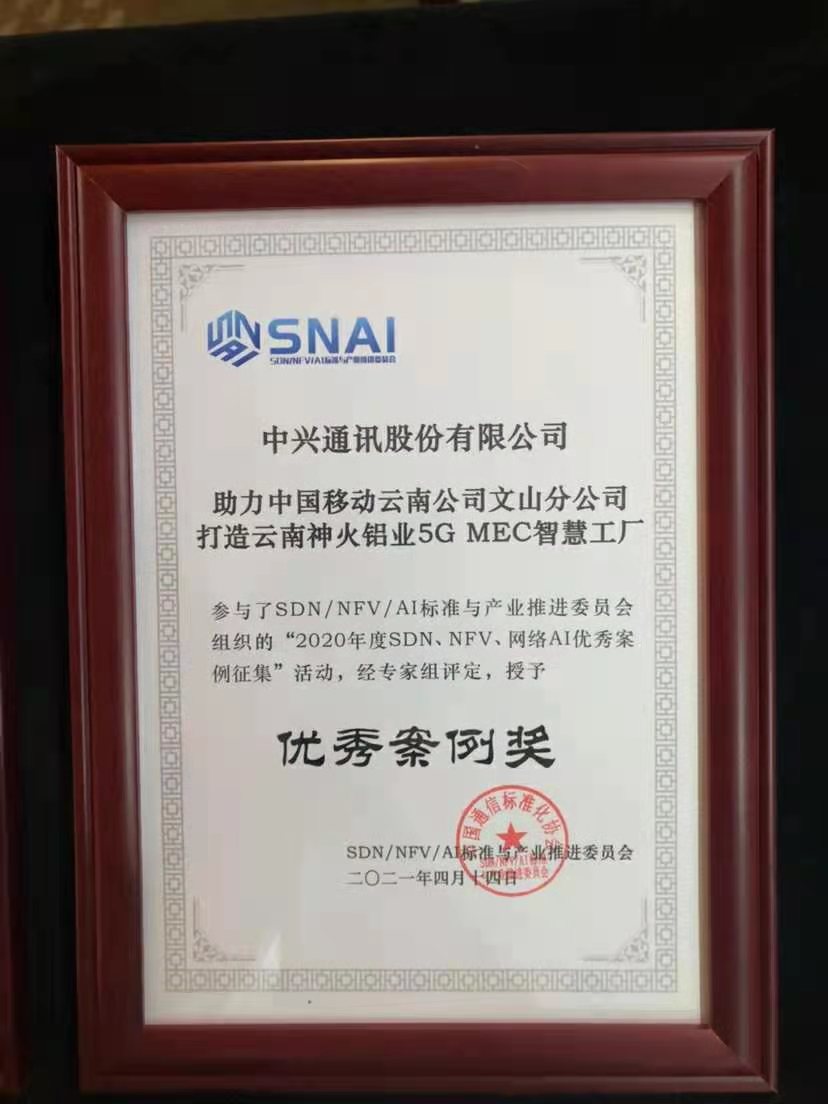 中興通訊榮獲2020年度SDN、NFV、網(wǎng)絡(luò)AI優(yōu)秀案例獎，引領(lǐng)技術(shù)創(chuàng)新